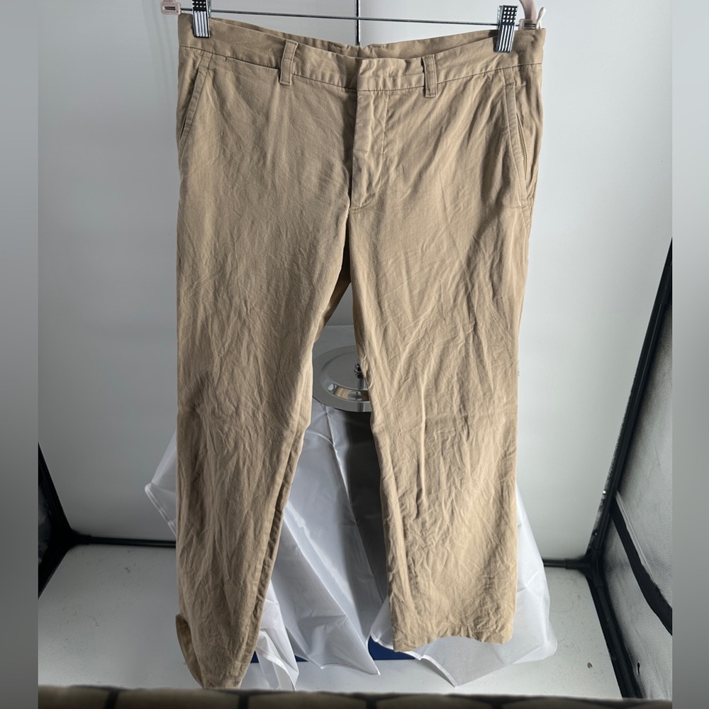 Prada classic fit tan khaki chino pants